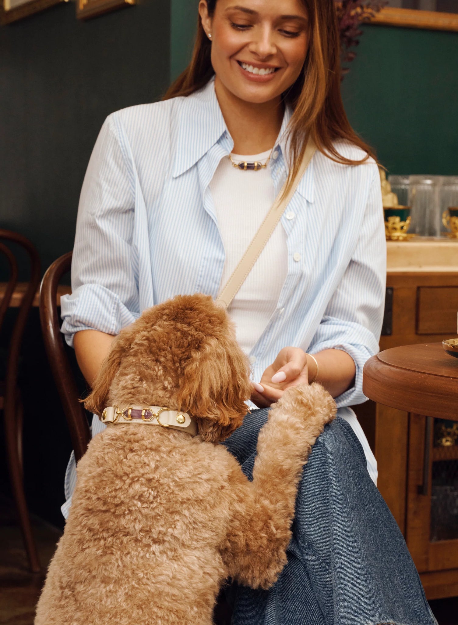 AURA ANIMALE - SOUL DOG COLLAR - CREAM