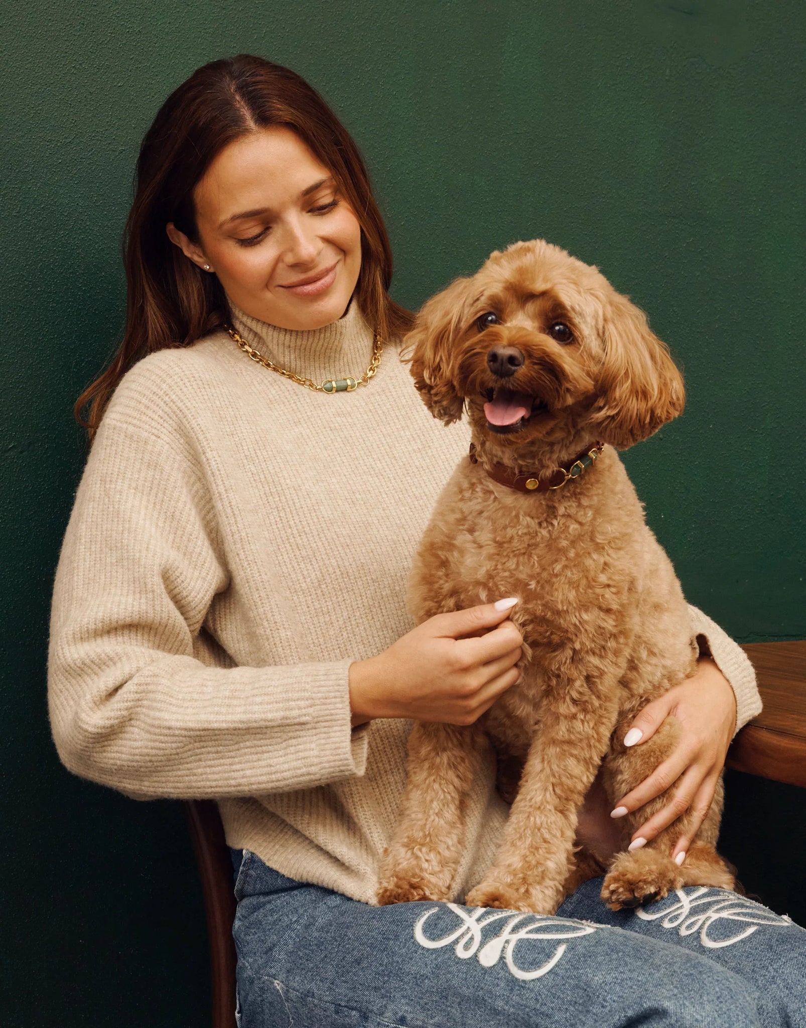 AURA ANIMALE - SOUL DOG COLLAR - CHESTNUT