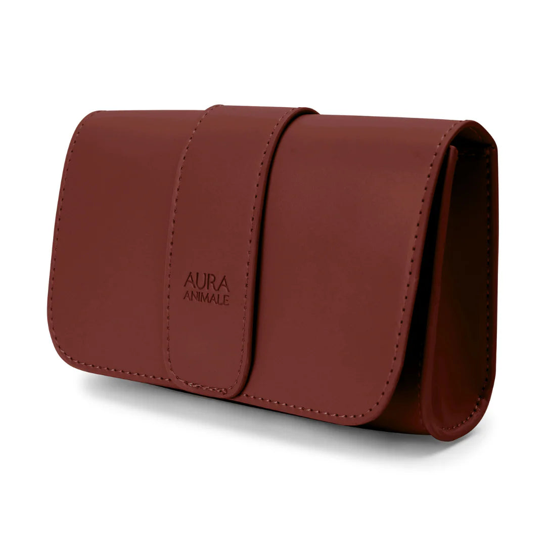 AURA ANIMALE THE LUXE EDIT PET ACCESSORIES BELT BAG CHESTNUT