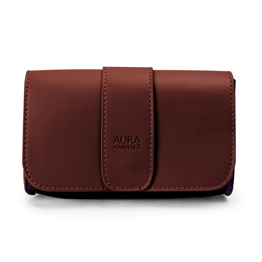 THE LUXE EDIT AURA ANIMALE CHESTNUT BELT BAG