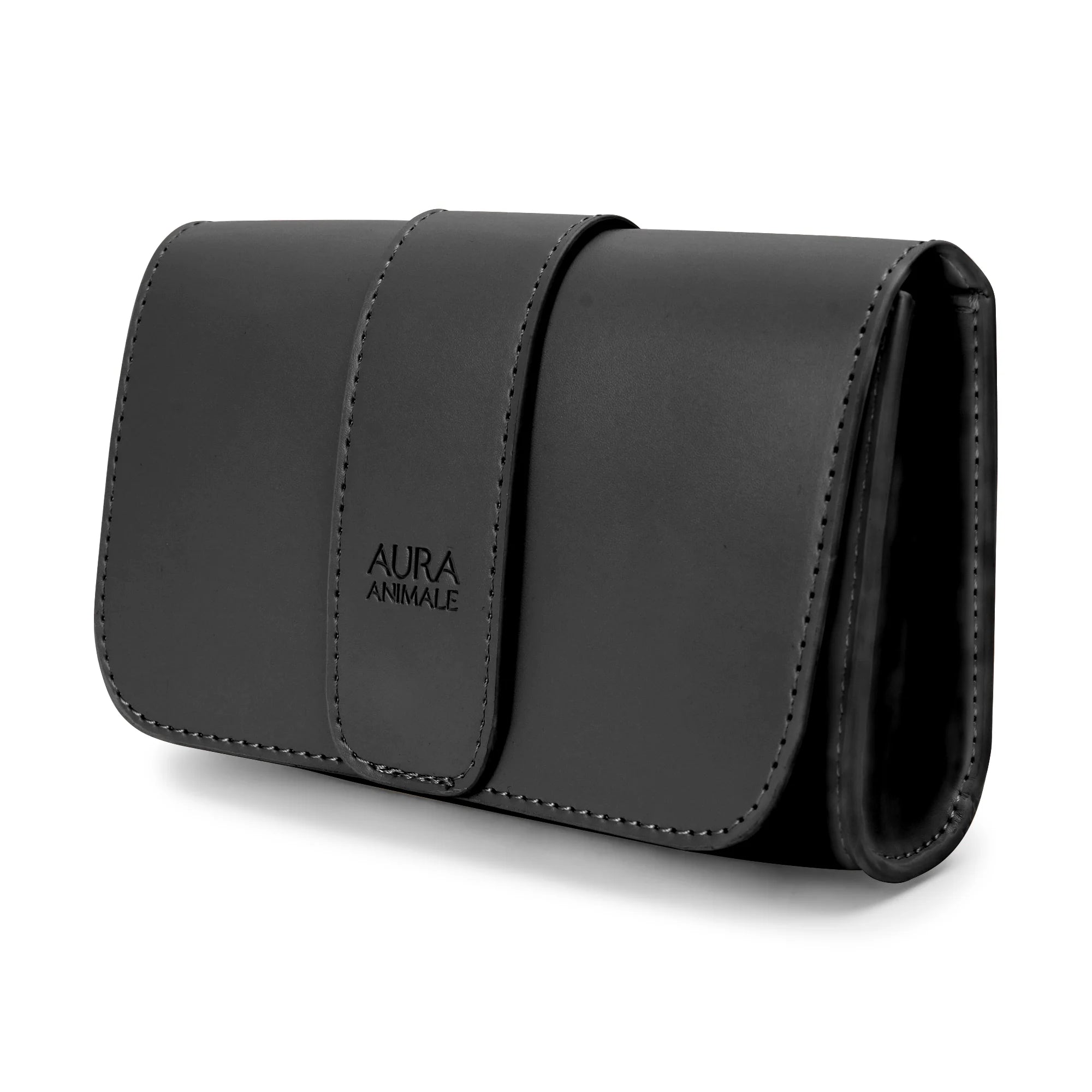 AURA ANIMALE BLACK BELT BAG FROM THE LUXE EDIT