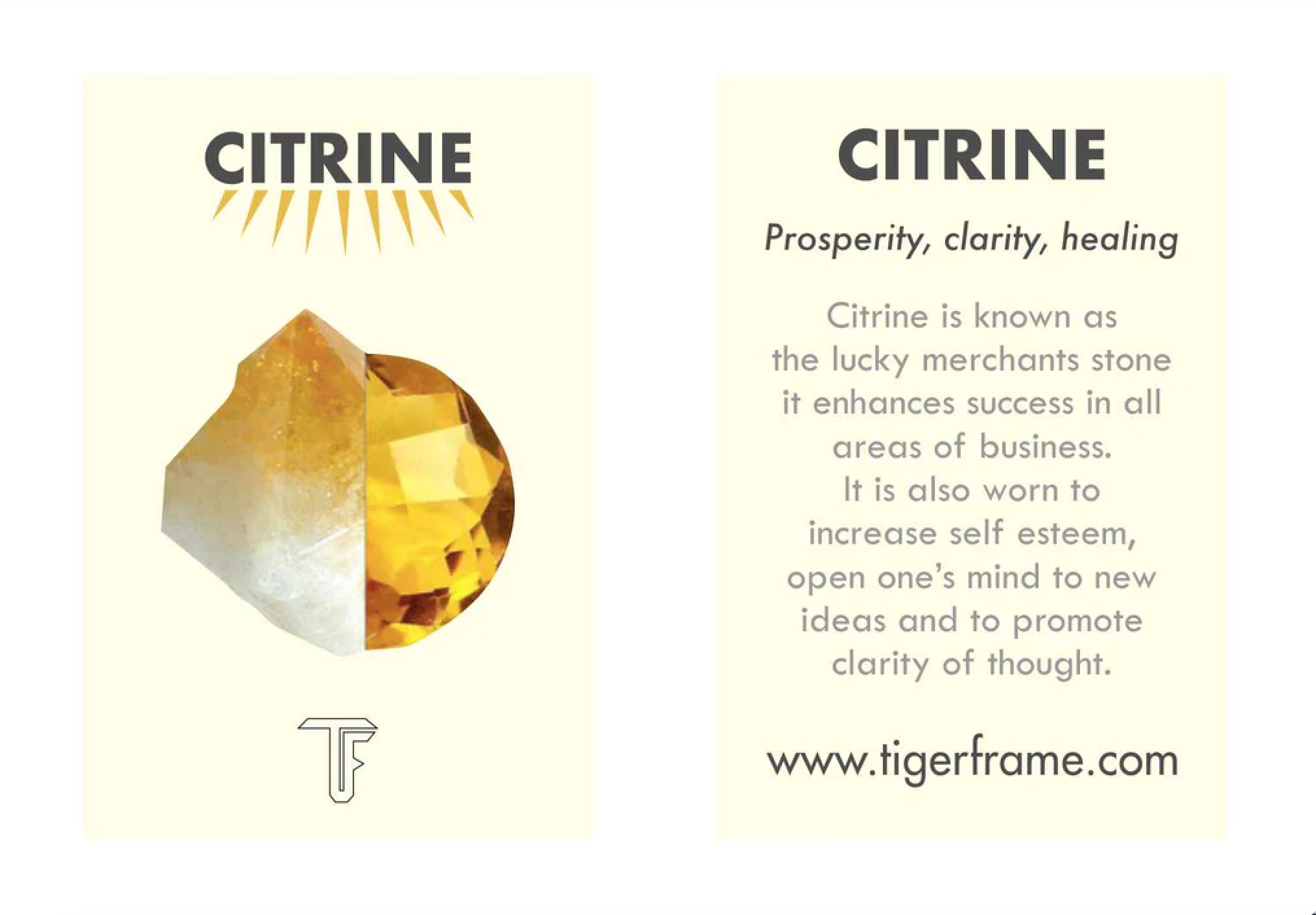 TIGER FRAME - BLESSING BRACELET - SALMON STRING WITH CITRINE - GOLD