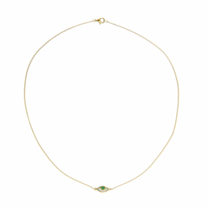 TIGER FRAME - NECKLACE - EYE SPY MINI - GREEN/GOLD