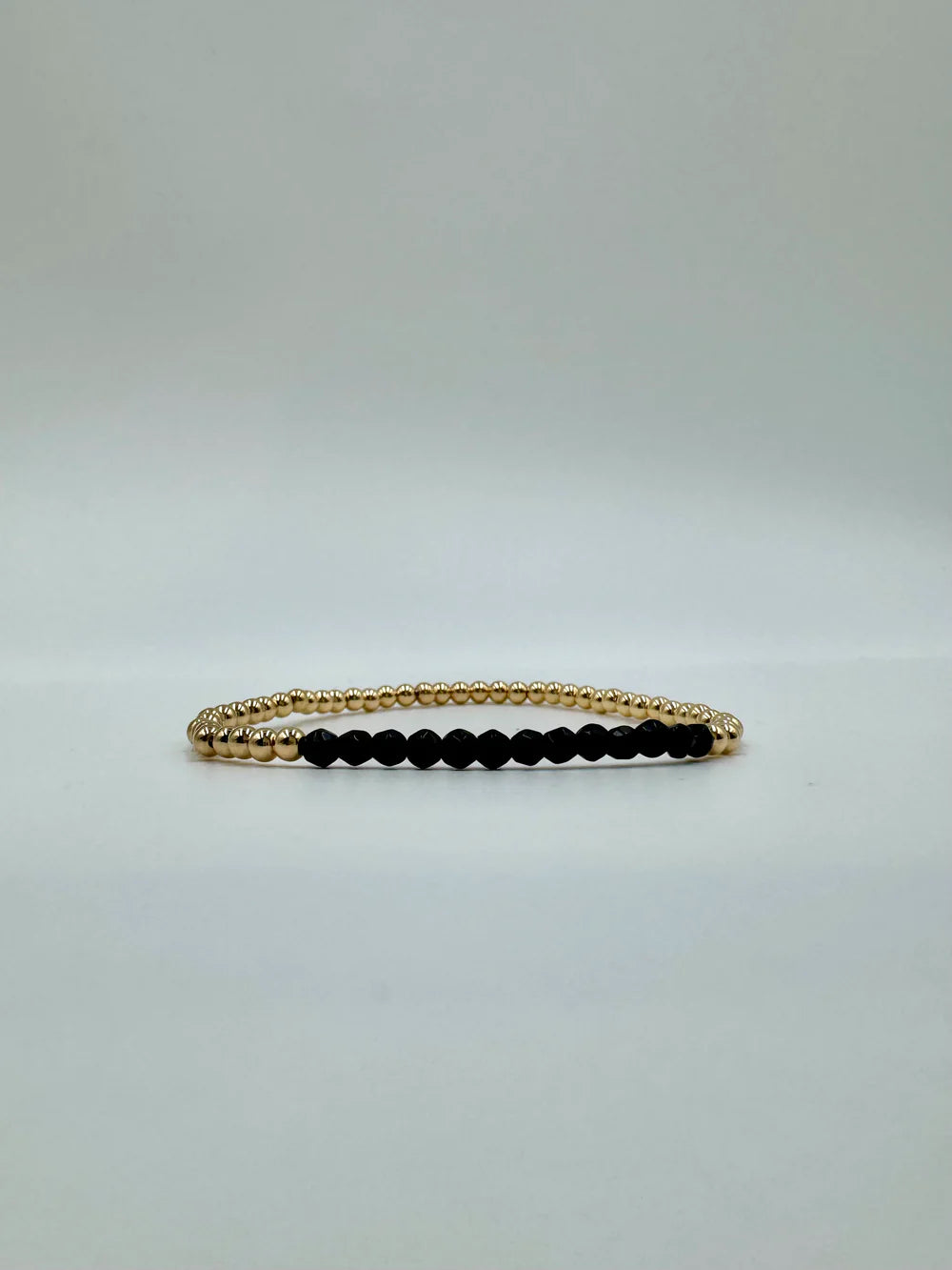 DANE JEWELLERY - ONYX BAR BEAD BRACELET - GOLD – The Luxe Edit
