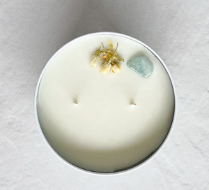 OPAL + SAGE x THE LUXE EDIT - AQUAMARINE CRYSTAL CANDLE