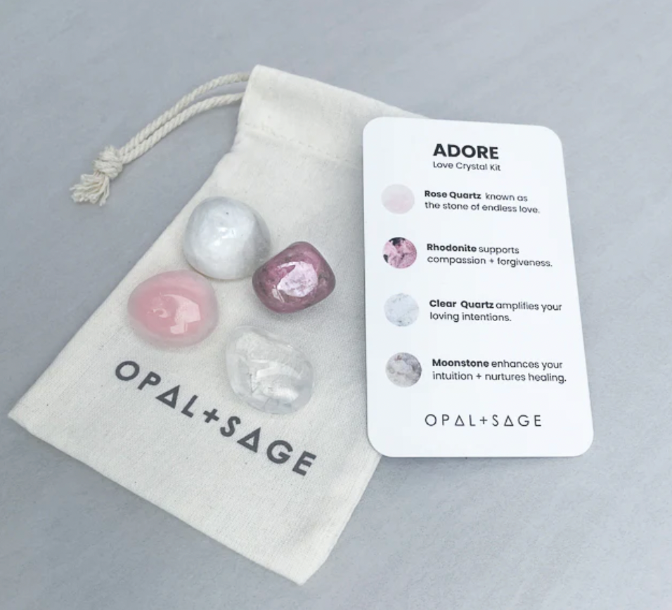 OPAL + SAGE - ADORE - LOVE CRYSTAL KIT