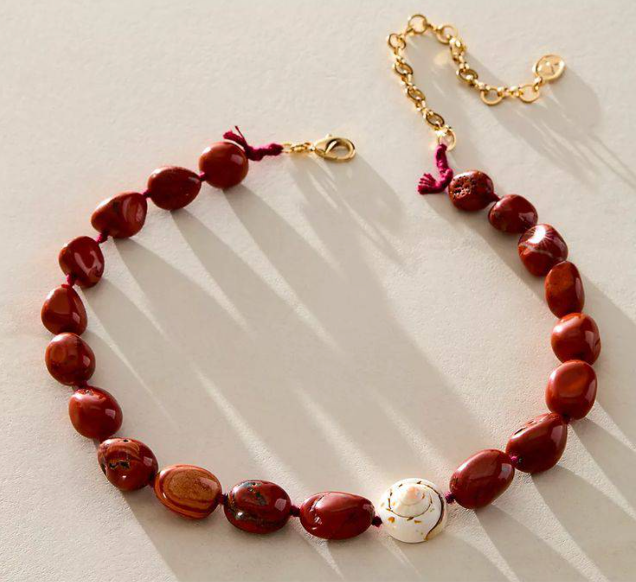Ariana Ost Gold Wire Hair Band with Rose Quartz and Carnelian Crystals. ARIANA OST – Tagged  main image 2