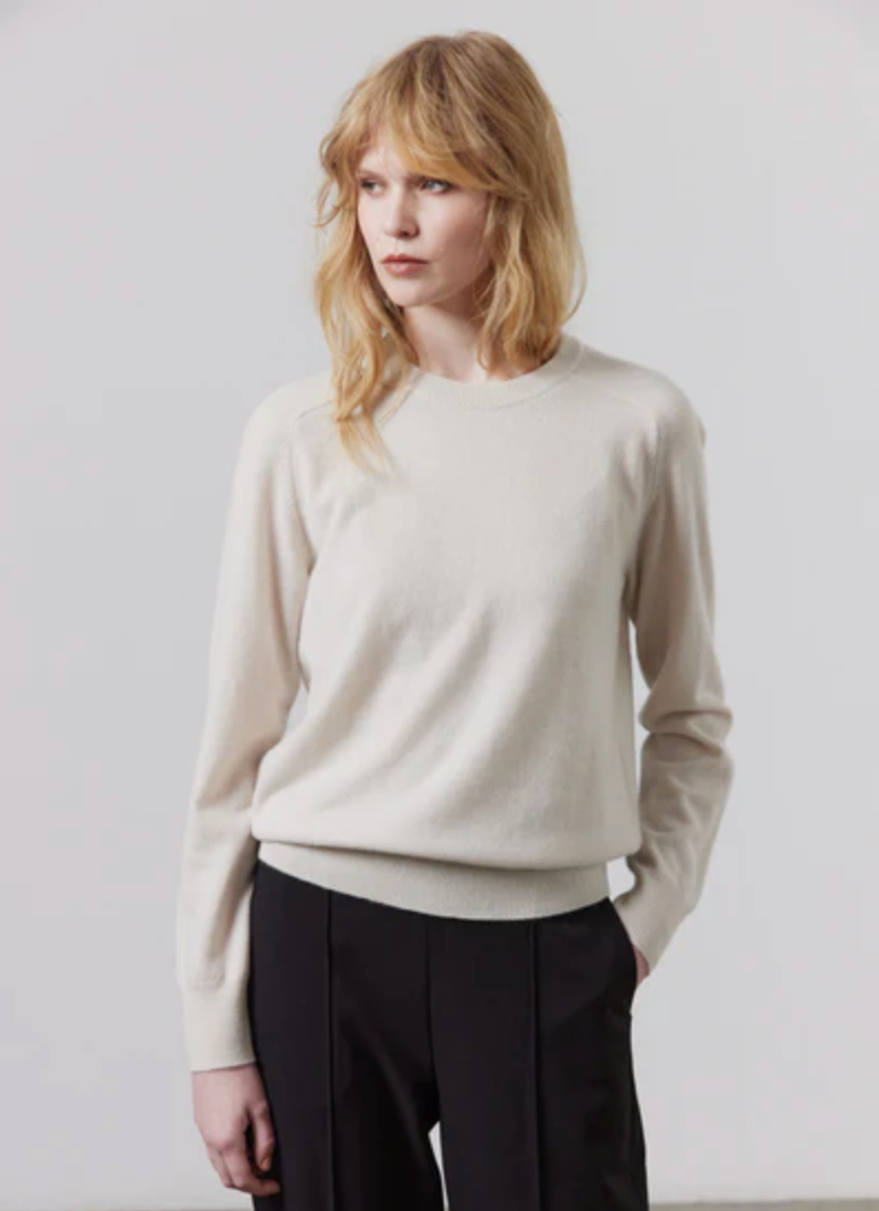 LAING - SAM CASHMERE CREW - ALMOND