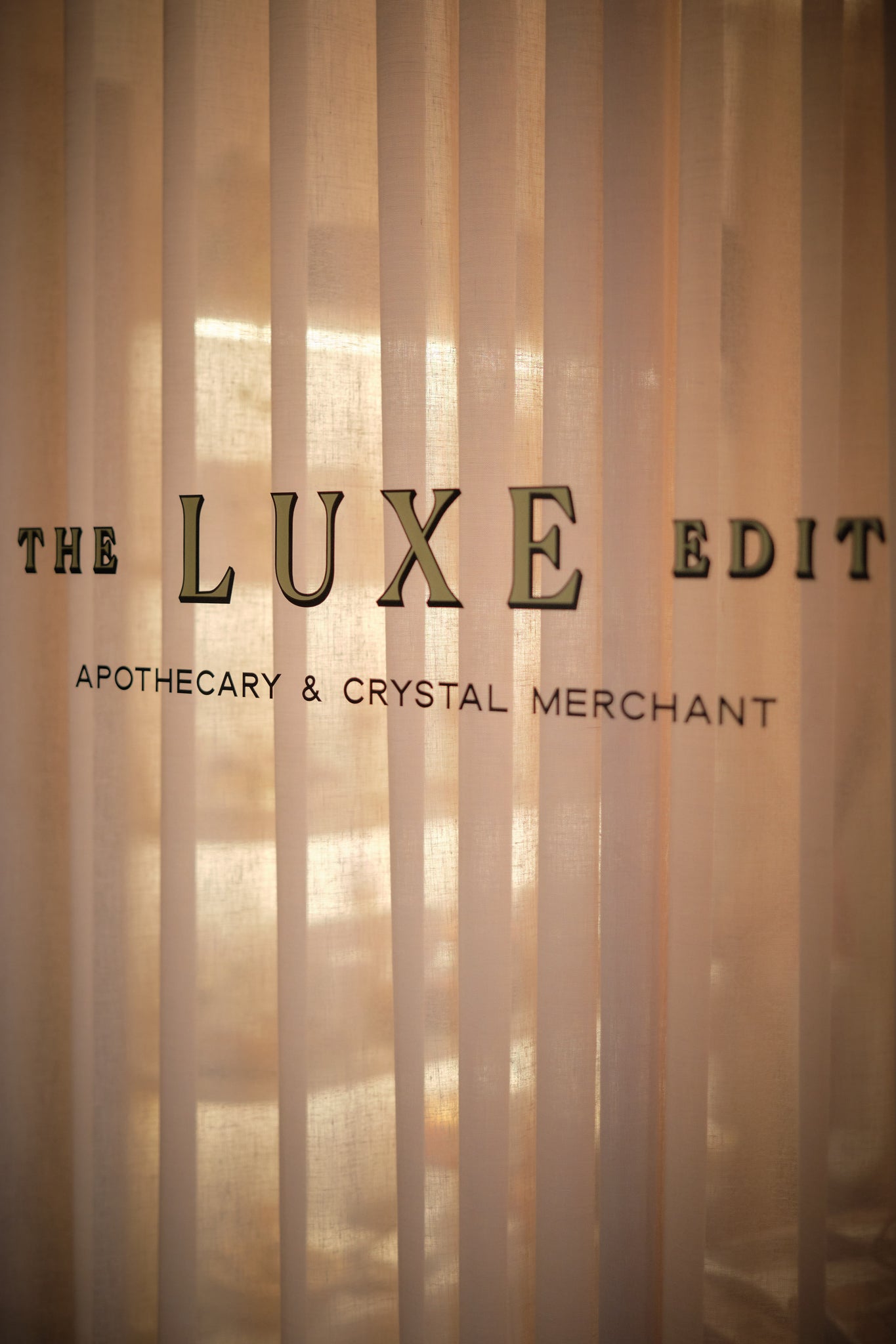 The Luxe Edit Gift Voucher personalised in matching Gold Envelope with Luxe branding.